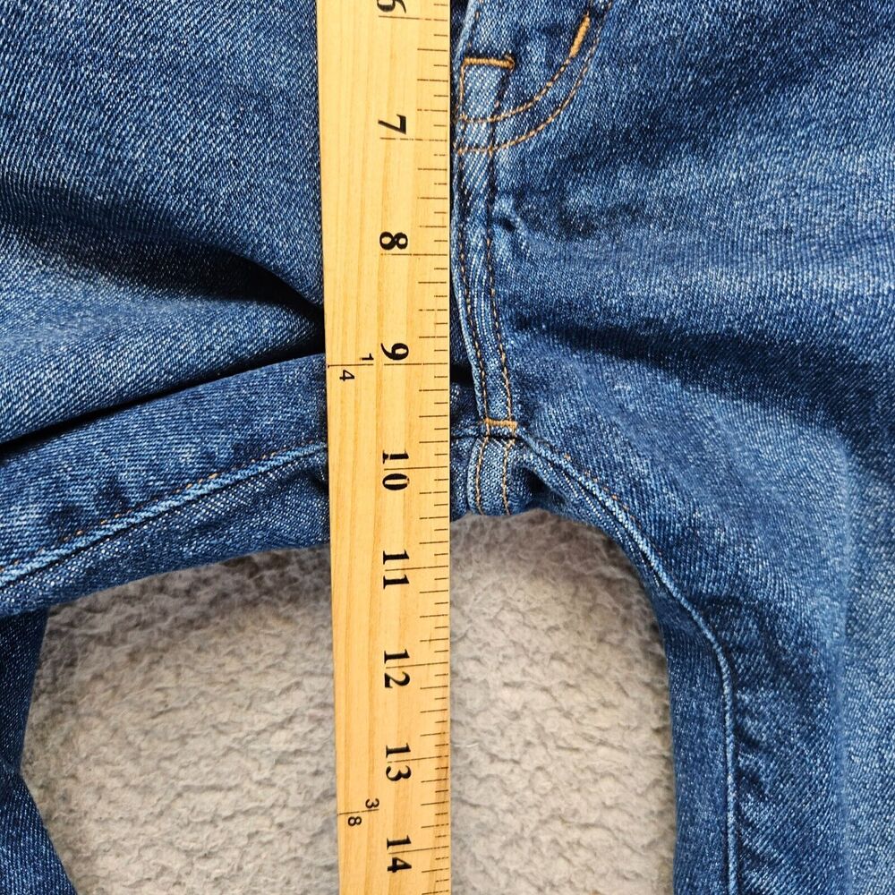 Madewell Jeans Womens Size 25 Blue Denim Cali Demi-Boot Raw Hem - Picture 4 of 11